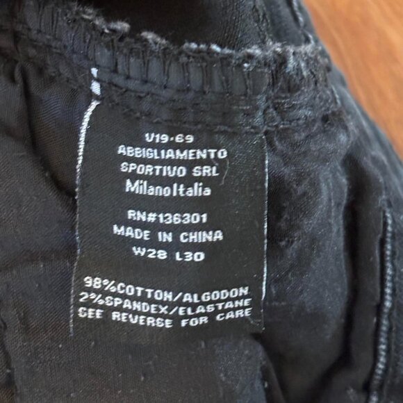 Versace V19-69 Abbigliamento Sportivo SRL Milano Italia Mens Black Jeans 28-30 - Picture 7 of 11